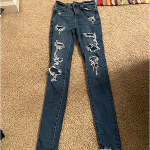 American eagle. Size 0 way too small for me lol.